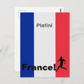 サッカーフランス、カスタマイズ可能 ポストカード (正面/裏面)