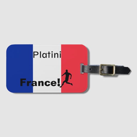 サッカーフランス、カスタマイズ可能 ラゲッジタグ (正面横)
