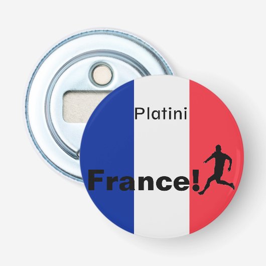 サッカーフランス、カスタマイズ可能 栓抜き (正面)