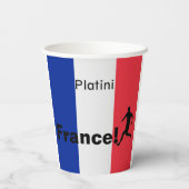 サッカーフランス、カスタマイズ可能 紙コップ (裏面)