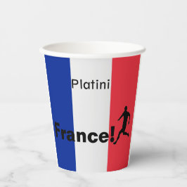 サッカーフランス、カスタマイズ可能 紙コップ