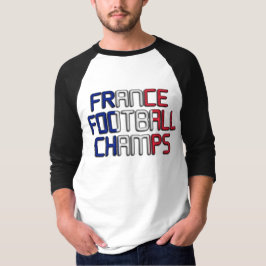 サッカーフランス：W杯王者T型 Tシャツ