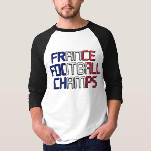 サッカーフランス:W杯王者T型 Tシャツ (正面)