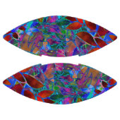 サッカーフローラ抽象芸術ステンドグラス アメリカンフットボール (パネル)