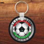 サッカーブダペストハンガリー世代X キーホルダー (正面)