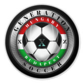 サッカーブダペストハンガリー世代X セラミックノブ (正面)