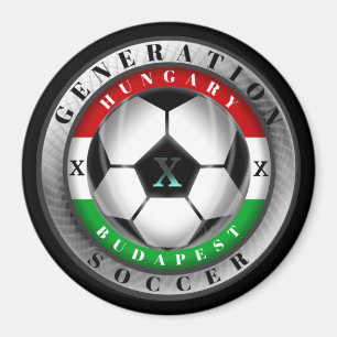 サッカーブダペストハンガリー世代X マグネット