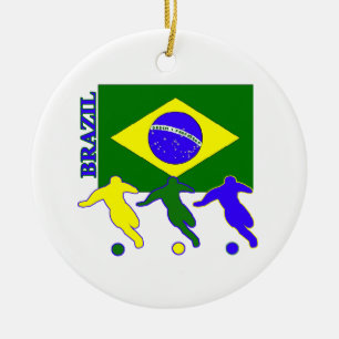 サッカーブラジル セラミックオーナメント