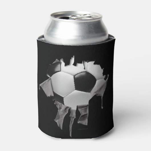 サッカーブラッククーラーボックス 缶クーラー (缶正面)