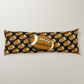 サッカーブラック&ブラウンスポーツ抱き枕 ボディピロー (裏面)