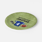 サッカーブリッツキッズバースデーパーティー ペーパープレート (アングル)