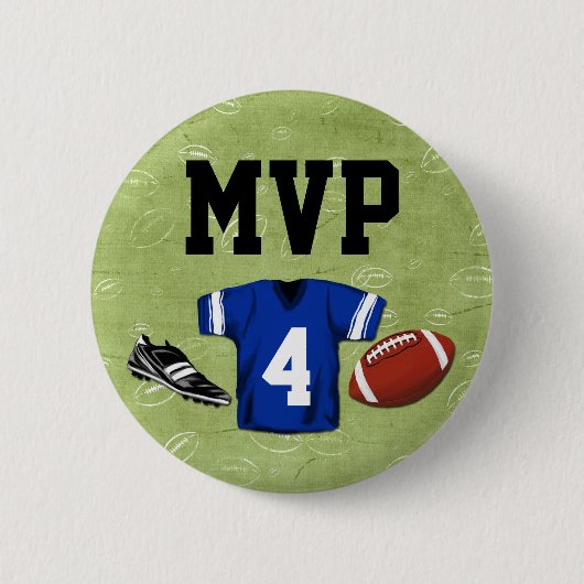 サッカーブリッツキッズバースデーパーティーMVP 缶バッジ (正面)