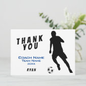 サッカーブルーサンキューコーチカード サンキューカード (スタンド正面)