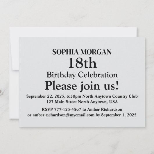 サッカープリンセス誕生日パーティー, サッカー選手 , 招待状 (裏面)