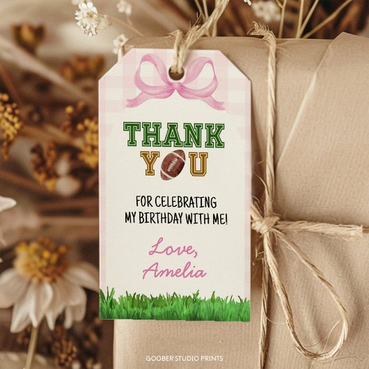 サッカープリンセス バースデーパーティー 感謝タグ ギフトタグ