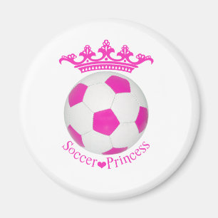 サッカープリンセス、ピンクサッカーボール マグネット