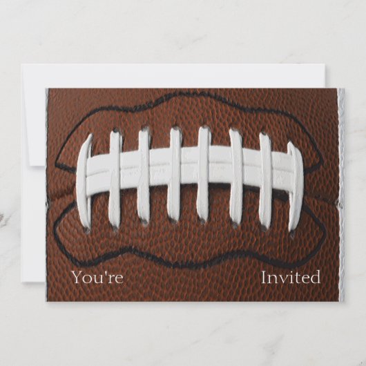 サッカープリントパターンの背景 招待状 (正面)