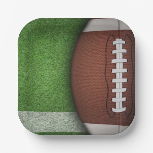 サッカープリント紙プレート ペーパープレート (正面)