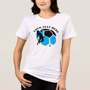 サッカープレーヤーガール,誕生日ギフト,チーム トライブレンドTシャツ