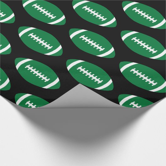 サッカープレーヤーチームパーティーグリーンフットボールスポーツ ラッピングペーパー (角)