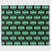 サッカープレーヤーチームパーティーグリーンフットボールスポーツ ラッピングペーパー (フラット)