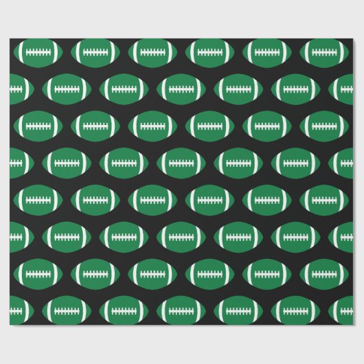 サッカープレーヤーチームパーティーグリーンフットボールスポーツ ラッピングペーパー (フラット)