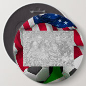 サッカープレーヤーボタンテンプレート 缶バッジ (正面&裏面)