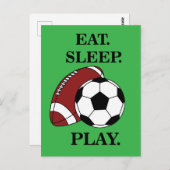 サッカープレーヤー コーチ ポストカード (正面/裏面)