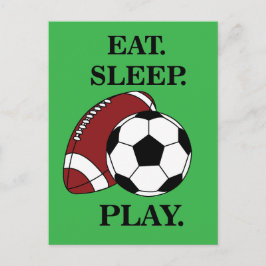 サッカープレーヤー コーチ ポストカード