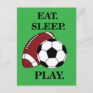 サッカープレーヤー コーチ ポストカード