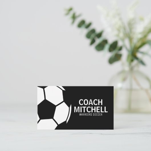 サッカープロブラック 名刺 (スタンド正面)