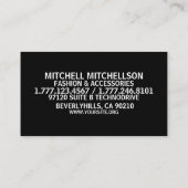 サッカープロブラック 名刺 (裏面)