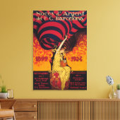 サッカープロモーションポスター キャンバスプリント (インサイチュ (リビング))