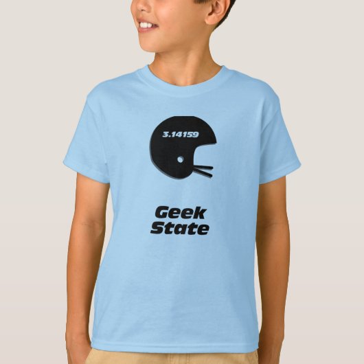 サッカーヘルメットギーク州 Tシャツ (正面)