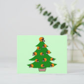 サッカーヘルメットクリスマスツリー シーズンポストカード (スタンド正面)