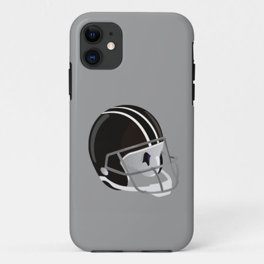 サッカーヘルメットシルバー Case-Mate iPhoneケース (裏面)