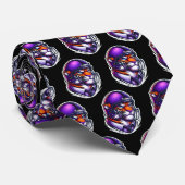 サッカーヘルメット付きタイガーベンガルマスコット ネクタイ (ロール)