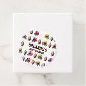 サッカーヘルメット及びボール赤ちゃんシャワー フェイバータグ (インサイチュ)