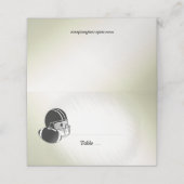 サッカーヘルメット及びボール/スポーツデザイン プレイスカード (外部開封)