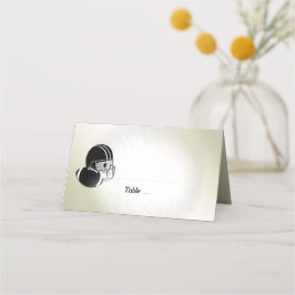 サッカーヘルメット及びボール/スポーツデザイン プレイスカード