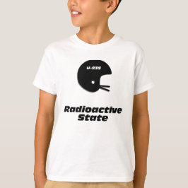 サッカーヘルメット放射性州 Tシャツ