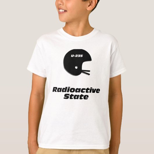 サッカーヘルメット放射性州 Tシャツ (正面)