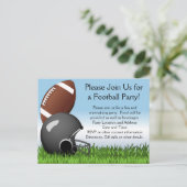 サッカーヘルメット/ボール インビテーションポストカード (スタンド正面)