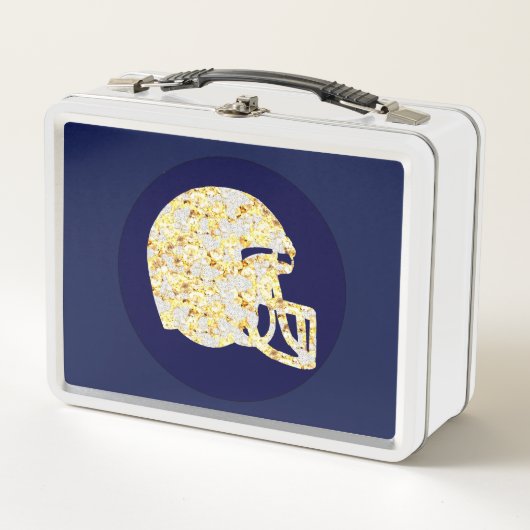 サッカーヘルメット メタルランチボックス (正面)