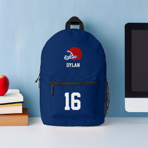 サッカーヘルメッパーソナライズされたト プリントバックパック