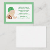 サッカーベビーエンクロージャのブックリクエストカード エンクロージャーカード (正面/裏面)