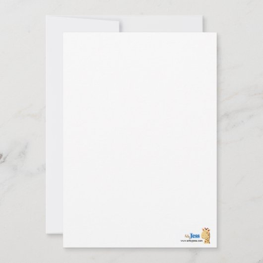 サッカーベビーオールスターズベビーシャワー招待状#1 招待状 (裏面)