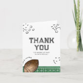 サッカーベビーシャワーサンキューカード サンキューカード (正面)