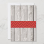 サッカーベビーシャワーラグビースポーツレッド招待状 招待状 (裏面)