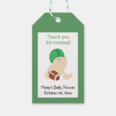 サッカーベビースポーツテーマカスタムギフトラベル ギフトタグ (正面)